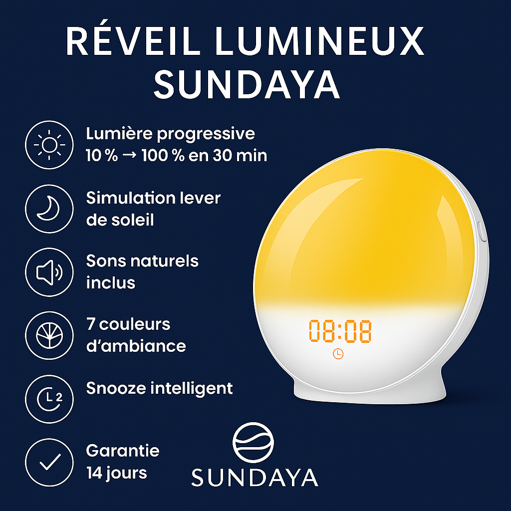 Sunrise Alarm Clock Wake Up Light Clock Sunrise/Sunset Simulation Digital Clock with Night Light FM Radio Desk Clocks